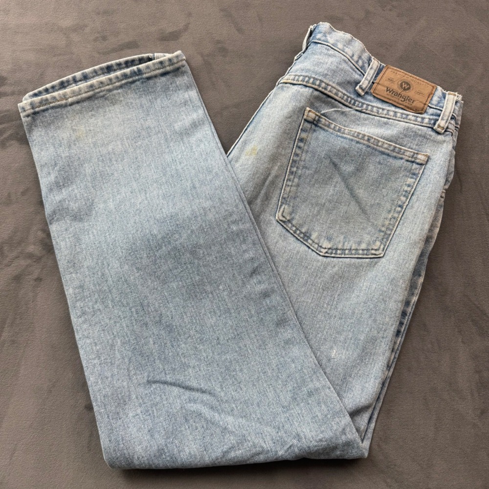 Wrangler Authentics Mens Relaxed Fit Jeans Light Wash 97601SB 36x30
